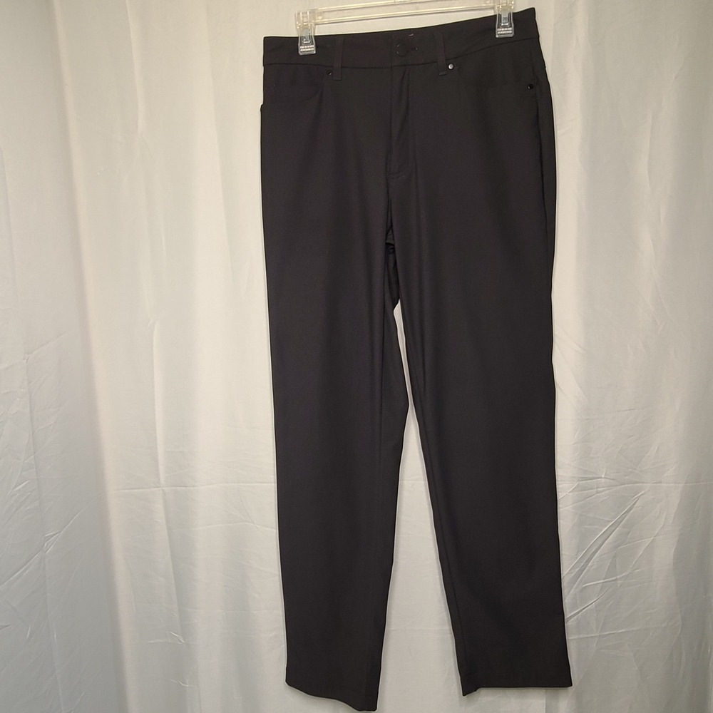 VRST Commuter Pants Mens 30x32 Black Straight Leg 5-Pocket Tech Stretch Trousers